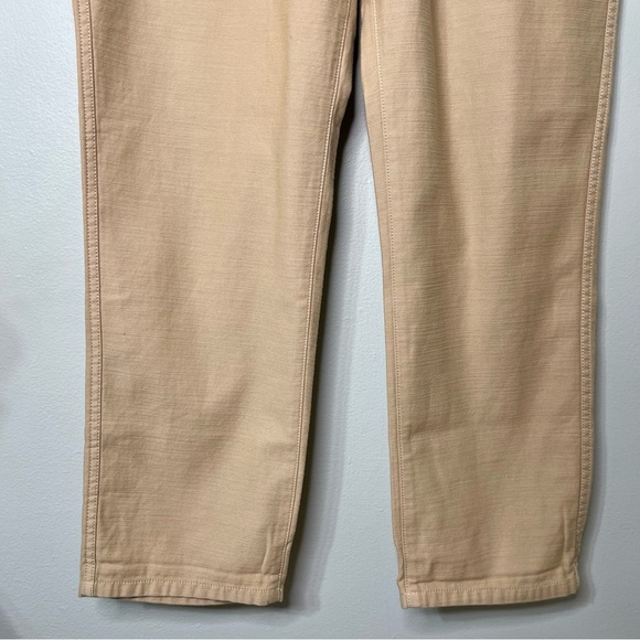 J. Crew Tie Waist Camp Pant Relaxed Fit Khaki Pants Tan Beige Medium - Picture 6 of 16